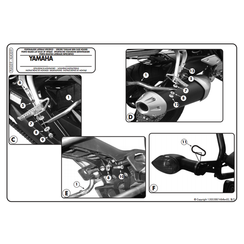 KAPPA KLX359 YAMAHA FZ1 1000 - FZ1 FAZER 1000 (06-15) YAN �ANTA TA�IYICI