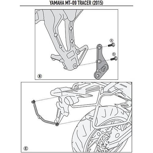 KAPPA KLR2122 YAMAHA TRACER 900 (15-17) YAN �ANTA TA�IYICI
