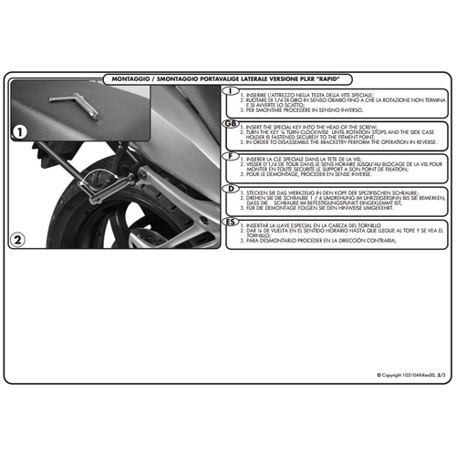 GIVI PLXR450 KAWASAKI VERSYS 650 (10-14) YAN �ANTA TA�IYICI
