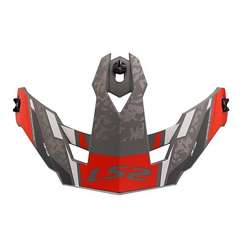 LS2 DRIFTER DEVOR MAT GR�-TITANIUM-KIRMIZI TEREK