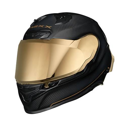 NEXX X.R3R Golden Edition Karbon Mat Siyah-Sar Kapal Kask