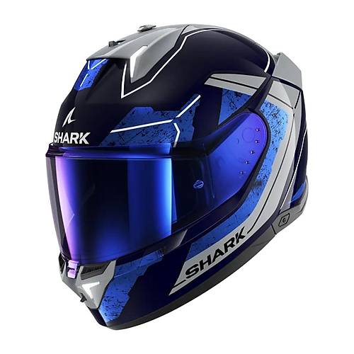 Shark Skwal 3 Rhad Mavi Krom Gm Kapal Kask