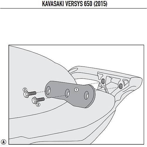 KAPPA 4114KITK KAWASAKI VERSYS 650 (15-24) YAN �ANTA TA�IYICI BA�LANTI KITI