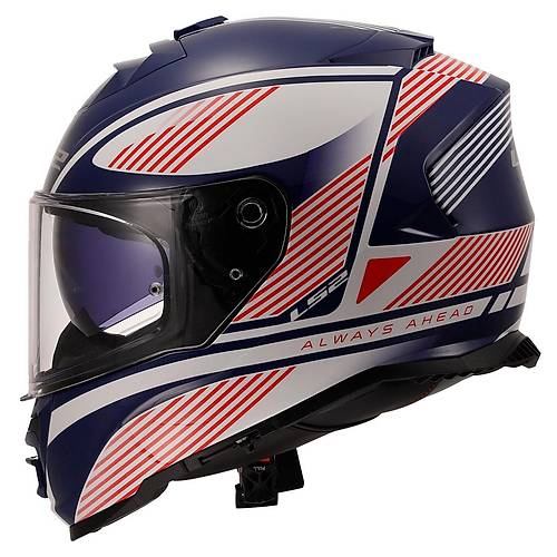 LS2 Storm 2 Dodger Beyaz-Navy Mavi Kapal Kask