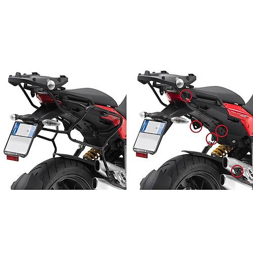 GIVI PLXR312 DUCATI MULTISTRADA 1200 (10-14) YAN �ANTA TA�IYICI