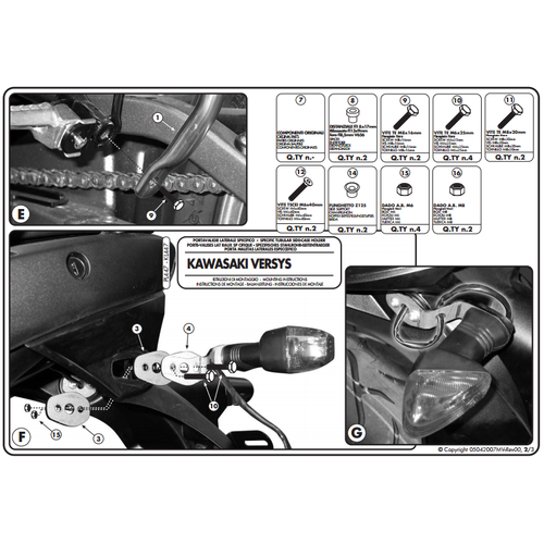 GIVI PL447 KAWASAKI VERSYS 650 (06-09) YAN �ANTA TA�IYICI
