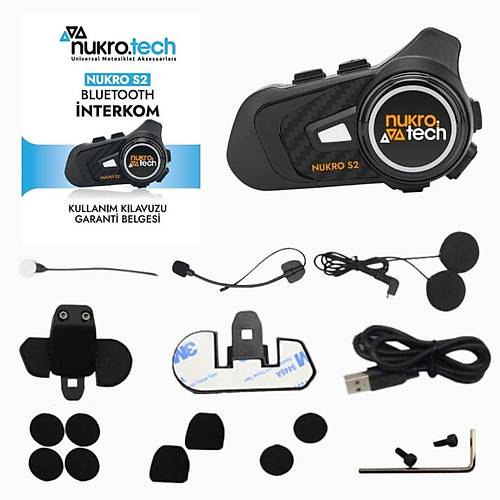 Nukrotech Nukro S2 Bluetooth Intercom Seti W