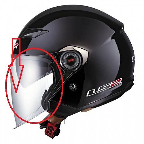 LS2 TRACK KASK CAMI BEYAZ