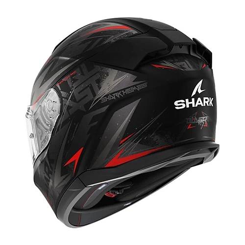 Shark D-Skwal 3 Blast-R Mat Siyah-Krmz Kapal Kask