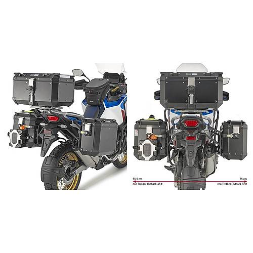 GIVI PLO1178CAM HONDA CRF1100L AFRICA TWIN (20-26)-AFRICA TWIN ADV.SPORTS (20-26) YAN �ANTA TA�IYICI