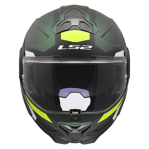 Ls2 Advant 2 Triple Mat Ye�il-Siyah-Neon Sar� Kask