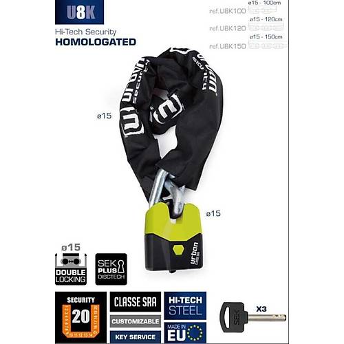 URBAN SECURITY U8K150 14MM SRA SINIFI ZNCR KLT