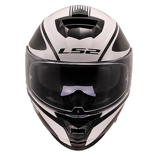 LS2 STORM 2 DODGER MAT S�YAH-BEYAZ KASK