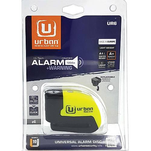 URBAN SECURITY UR6 ALARMLI DISK KILIDI 6MM PM