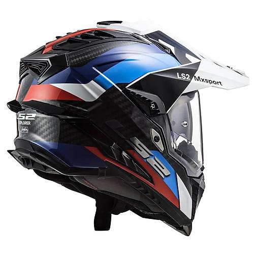 LS2 EXPLORER C KARBON FRONTIER S�YAH-MAV� KASK