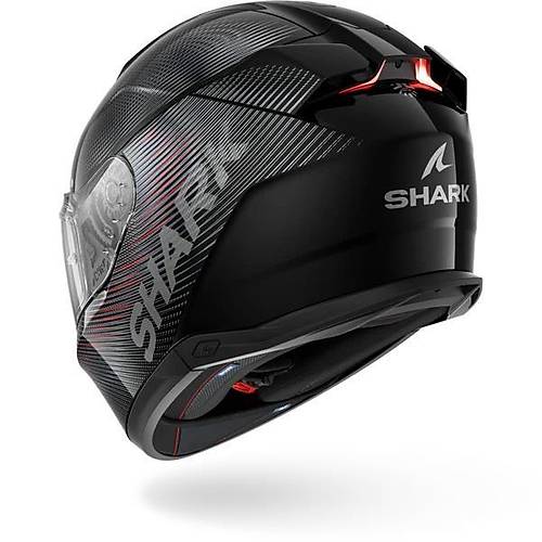 SHARK SKWAL �3 SP LYNE BEYAZ S�YAH GR� KIRMIZI KAPALI KASK