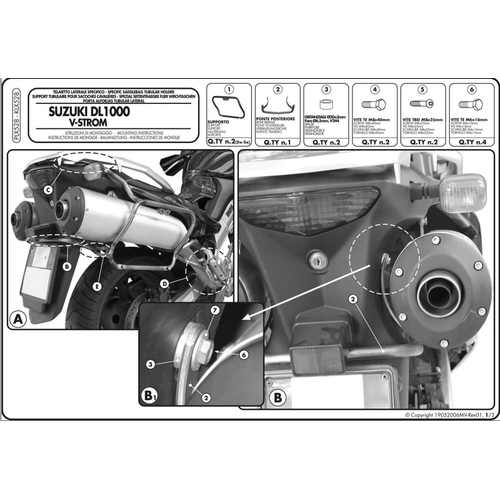 KAPPA KLX528 SUZUKI DL 1000 V-STROM (02-11) KAWASAKI KLV 1000 (04-10) YAN �ANTA TA�IYICI