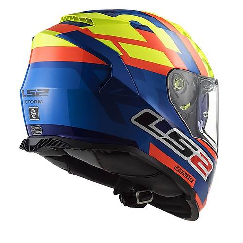 LS2 Storm 2 Salvador Mavi-Neon Sar Kapal Kask