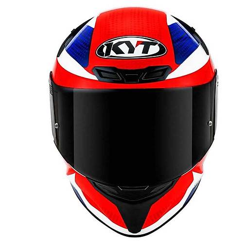 KYT TT-Course Gear Mavi-Krmz Kapal Kask