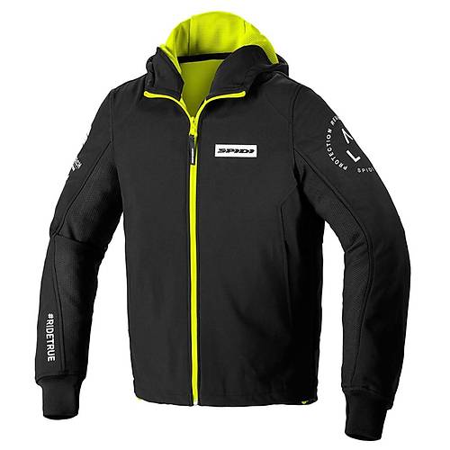 Spidi Hoodie Armor Evo Tekstil Siyah-Sar Klk Motosiklet Montu