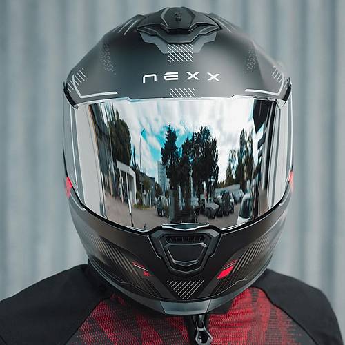 NEXX Y.100R Baron Mat Siyah Kapal Kask