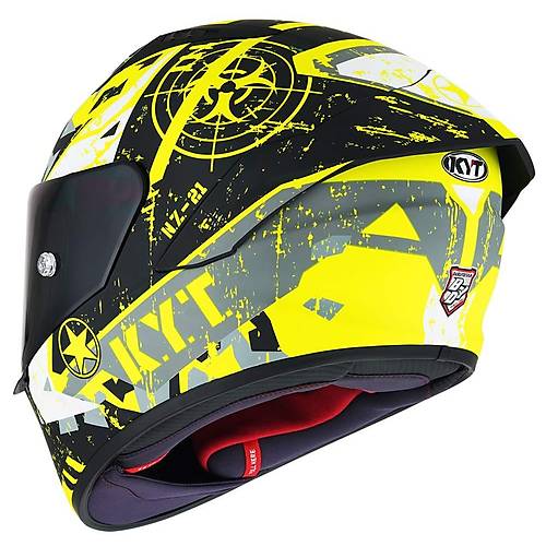 KYT NZ-RACE KASK BLAZING MATT YELLOW