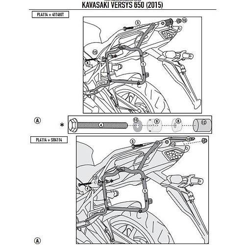 GIVI PL4114 KAWASAKI VERSYS 650 (15-26) YAN �ANTA TA�IYICI