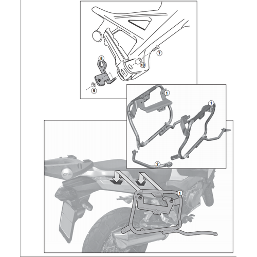 KAPPA KLXR1110 HONDA VFR 1200X CROSSTOURER (12-19) YAN �ANTA TA�IYICI