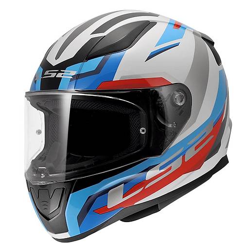 LS2 RAPID 2 HYPER BEYAZ-MAV�-KIRMIZI KASK
