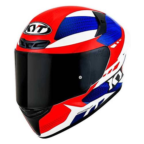 KYT TT-Course Gear Mavi-Krmz Kapal Kask