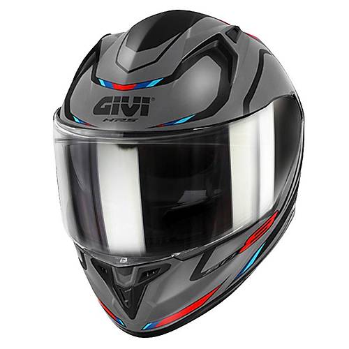 GIVI 50.8 MACH1 MAT GR�-S�YAH-KIRMIZI KASK