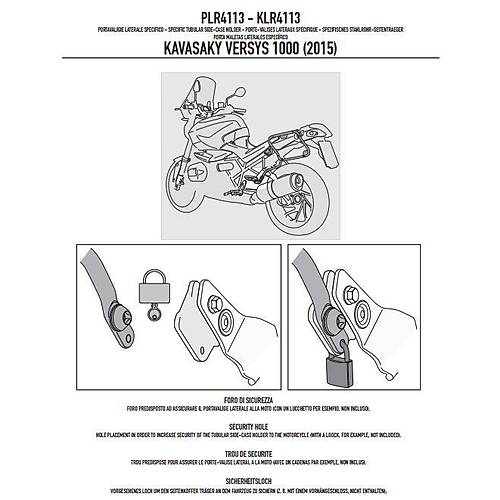 GIVI PLR4113 KAWASAKI VERSYS 1000 (15-16) YAN �ANTA TA�IYICI