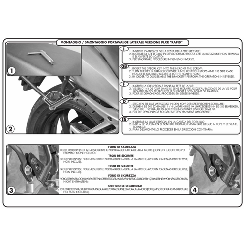 GIVI PLXR1110 HONDA VFR 1200X CROSSTOURER (12-20) YAN �ANTA TA�IYICI