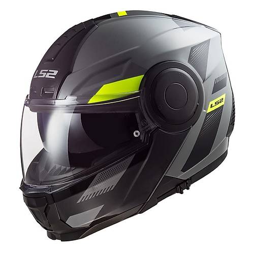 LS2 SCOPE MAX MAT SYAH-NEON SARI ENE AILIR KASK