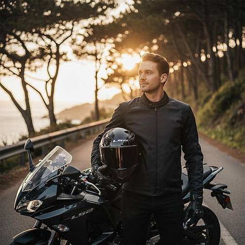 LS2 Rapid 2 R Parlak Siyah Motosiklet Kask (Siyah ve effaf Vizr + Spoiler)