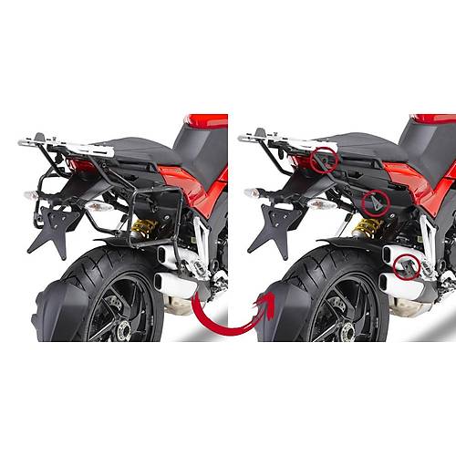 GIVI PLR7401 DUCATI MULTISTRADA 1200 (10-14) YAN �ANTA TA�IYICI