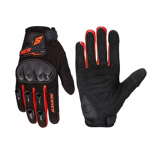 SCOYCO MC148 KORUMALI MOTOSKLET ELDVEN KIRMIZI