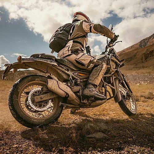 Modeka Panamericana II Waterproof Haki-Bej 4 Mevsim Motosiklet Montu