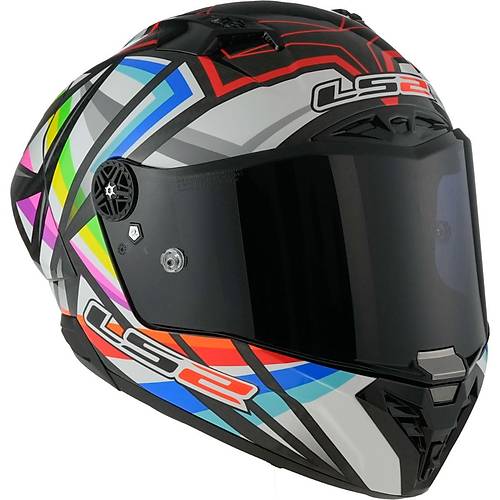 LS2 Thunder Karbon GP Aero Flash Siyah Kapal Kask