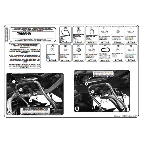 KAPPA KLX359 YAMAHA FZ1 1000 - FZ1 FAZER 1000 (06-15) YAN �ANTA TA�IYICI