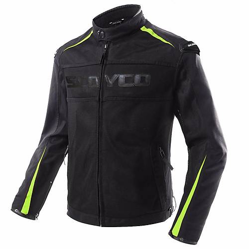 Scoyco JK63 Siyah Neon Yazlk Motosiklet Montu