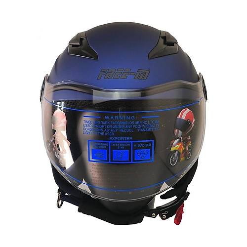 Free-M Mat Mavi ocuk Kask