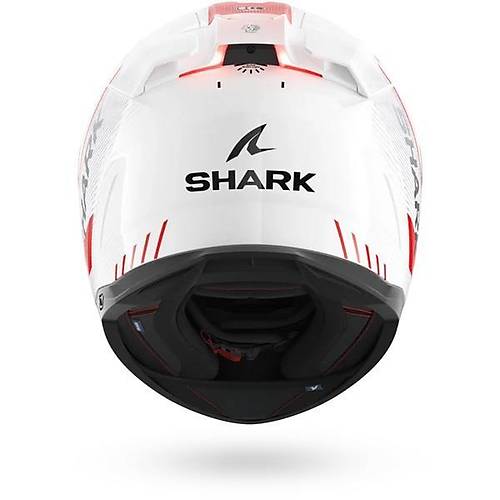 SHARK SKWAL �3 SPEED TECH BEYAZ KIRMIZI S�YAH KAPALI KASK