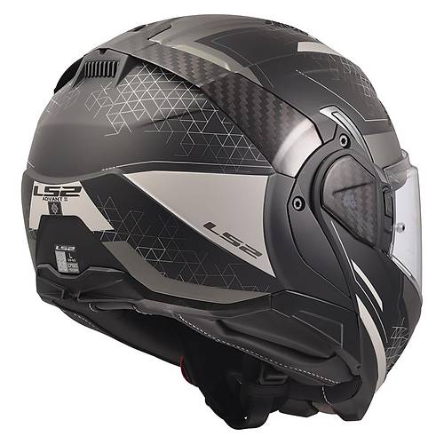 LS2 Advant 2 Astral Mat Gri-Siyah ene Alr Kask