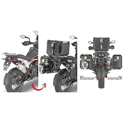GIVI PLOR7710CAM KTM 790 ADVENTURE (19-20) - ADVENTURE R (19-20) - 890ADV.(21-22) YAN �ANTA TA�IYICI