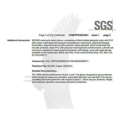 Scoyco Mc29W Kadn Korumal Eldiven Pembe