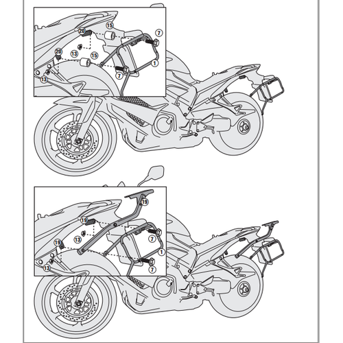 KAPPA KLX1104 HONDA VFR 800X CROSSRUNNER (11-14) YAN �ANTA TA�IYICI
