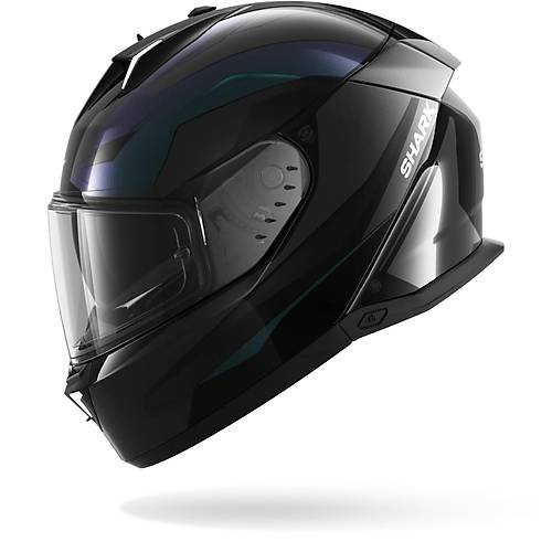 Shark Skwal i3 Mekarium Siyah Antrasit Mor Kapal� Kask