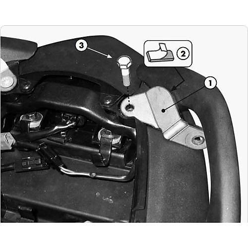 GIVI PLX447KIT KAWASAKI VERSYS 650 (06-09) YAN �ANTA TA�IYICI BA�LANTI K�T�