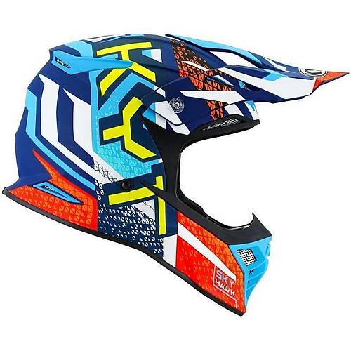 Kyt Skyhawk Kask Hyperflow Matt L�ght Blue / Red